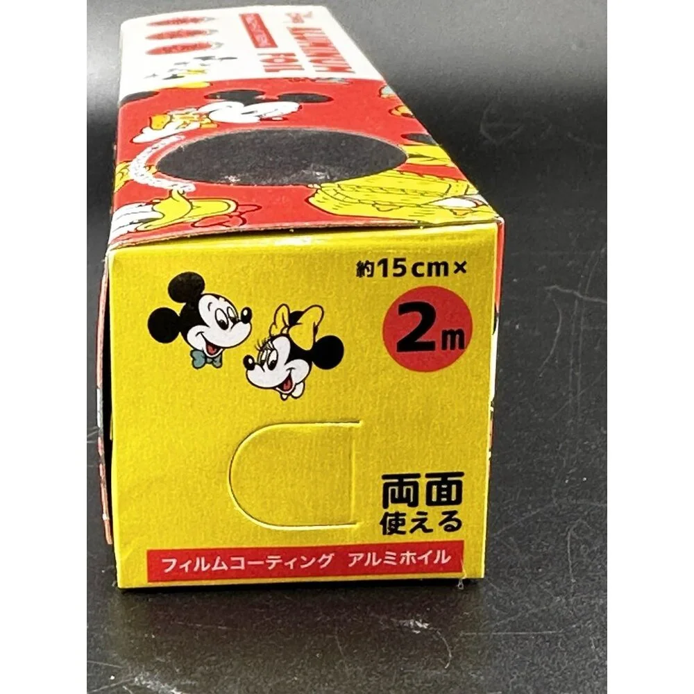 Japanese Disney‎ Mickey aluminum foil 15cm 2m From Japan Miniature NWT Red